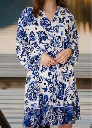 Роскошное льняное платье f&f, лен, вискоза