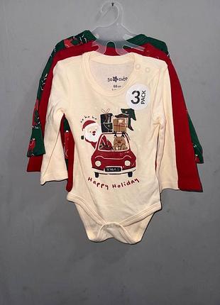 Новорічне боді на 3-6 місяців