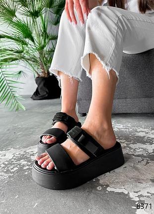 Шлепки женские amelia черные 8371