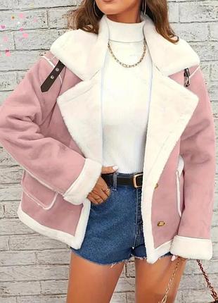 Стильная женская дубленка, зимнее пальто, куртка, теплая зима, холодная осень, шубка, шуба