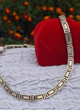 Новое серебряное колье "родос"