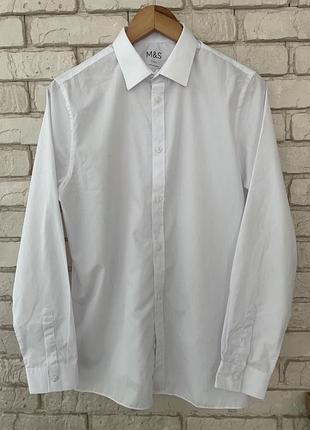 Рубашка белая базовая новая