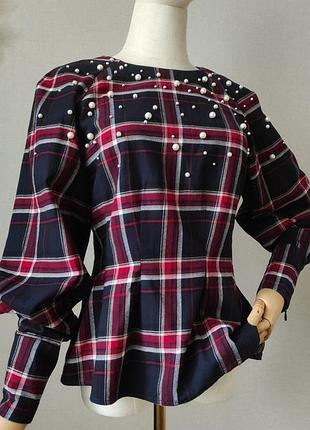 Сорочка рубашка блуза в клітинку