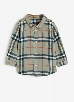 Картата сорочка на два роки 92 см в клітинку на хлопчика від h&m