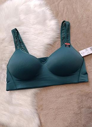 Спортивный топ бюстгальтер бра одежда для спорта тренировок фитнеса спортзала новый 80в 85в