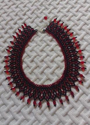 Ожерелье из бисера - силянка.