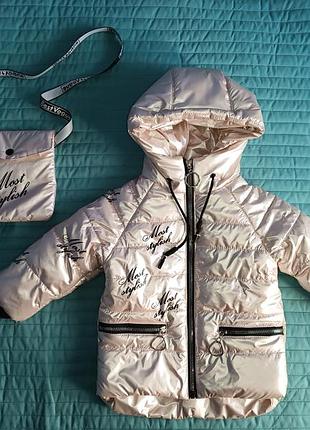 Зимняя куртка-пальто, размер 86/92/98