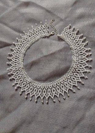 Ожерелье из бисера - силянка.