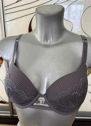 Розкішний, ажурний, бюстгальтер, в сірому кольорі, від бренду: george