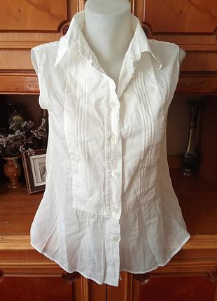 Хлопковая рубашка блуза топ prada оригинал
