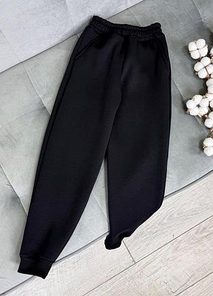 Брюки теплые черные 2