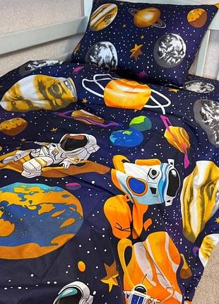🌸 комплект постельного белья космонафт