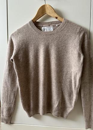 Джемпер светр жіночий бежевий 100% кашемір