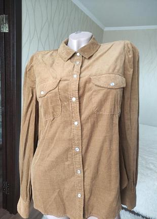 Сорочка рубашка вельветова