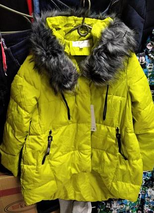 Женская зимняя яркая курточка,м л хл 2хл размеры