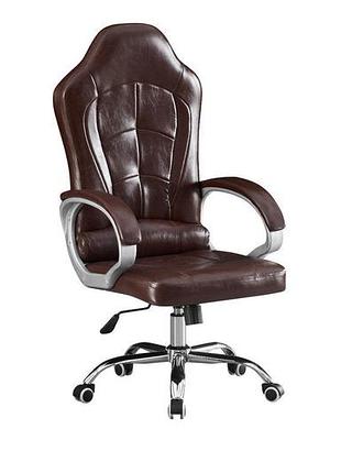 Крісло геймерське флекс, темно-коричневий