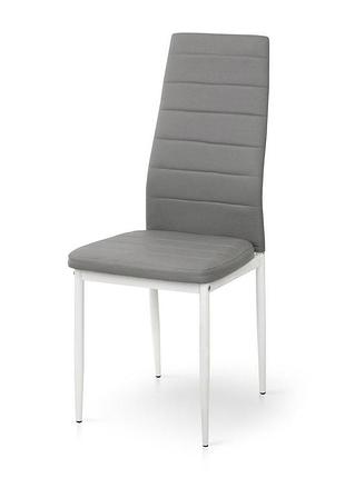 Стілець ріо, білий/шкірзам світло-сірий