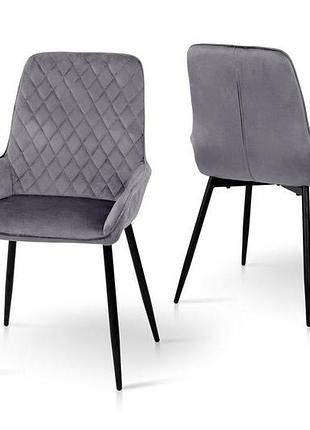 Стілець ніколь,  чорний/сірий