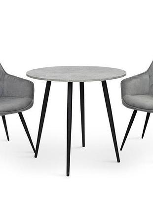 Стіл слот d-80, індастріал /чорні ноги