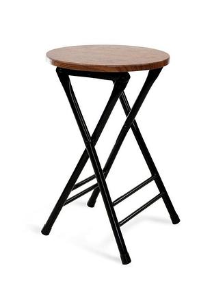 Табурет розкладний чіп, горіх/чорний