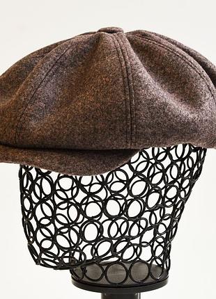 Кепи хулиганка теплая kent&aver, кашемир темный фрез 57-58