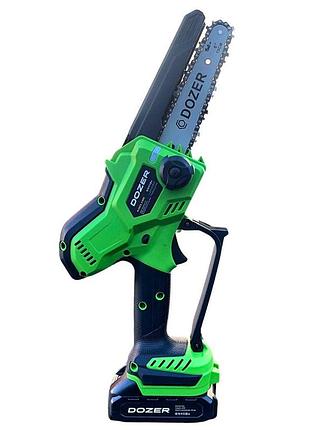 Міні пила акумуляторна dozer m-1520, 2 шини 15/20см, 1 акб, 20v, 2ah