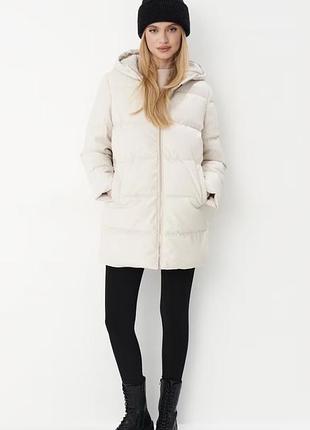 Пуховик куртка шкіряна mohito нова 36 розмір