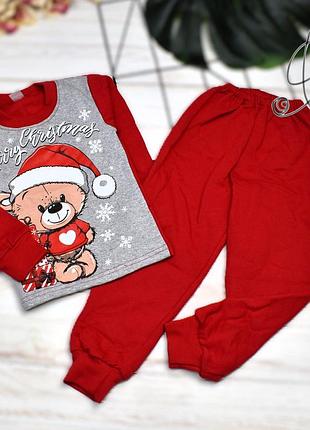 Пижама "новогодний медведик" на байке