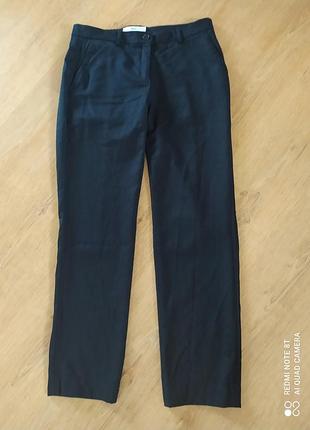 Синие классические брюки  шерсть премиум бренда brax размер 12