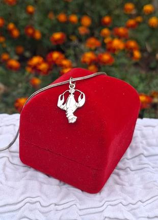 Серебряная подвеска " рак"