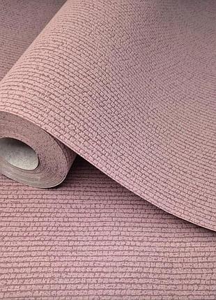 Шпалери вінілові 10.5 × 0.53 м marburg 6450-60, рожеві, структурні, для спальні, дитячої, вітальні, кабінету