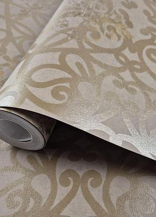 Шпалери флізелінові 0.53 × 10.05 м marburg 58601, коричневі для спальні, вітальні, коридору