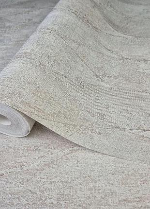 Шпалери вінілові 1,06 × 10 м marburg new romantic 1030332, сіро-бежеві з візерунками для вітальні, спальні