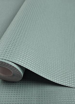 Виниловые обои 0.53 × 10.05 м marburg 11536, зелёные однотонные для спальни, гостиной, кухни, прихожей