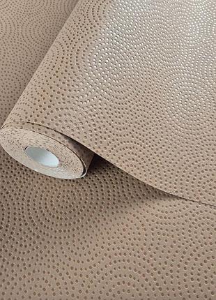 Шпалери вінілові на флізеліні 0.53 × 10.05 м marburg 57220, коричневі для спальні, вітальні, коридору