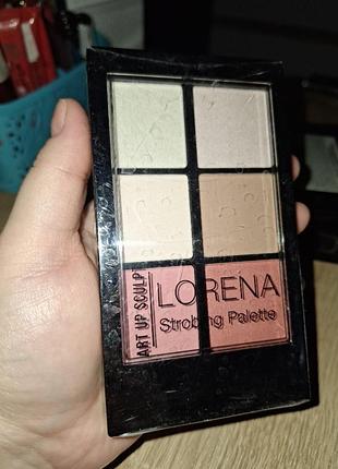 Lorena beauty палитра д/контуринга strobing palette 03