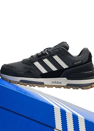 Кросівки чоловічі adidas zx 700 cordura сірі шкіряні адідас демісезонні