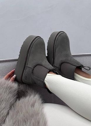 Угги угги угг угг угг gg neumel chelsea mini platform grey premium