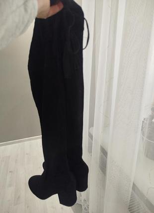 Чулки из эко замши, ботфорды