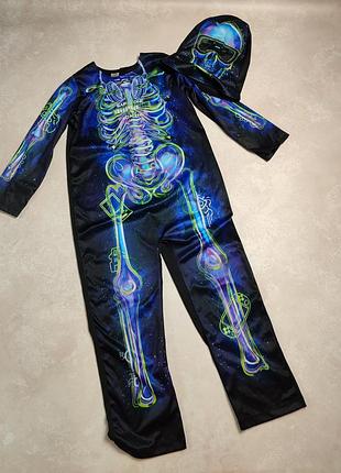 Карнавальный костюм скелет на 9-10роков