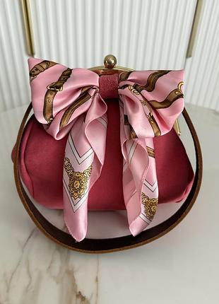 Сумка  фермуар замшева  sweet heart