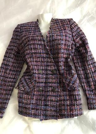 Dolcedonna твидовый пиджак в стиле шанель
