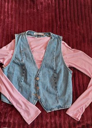 Стильна жилетка zara, новенька, дуже класна