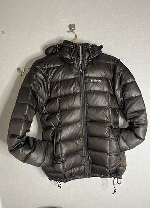 Зимовий пуховик, зимова куртка , коричневий пуховик , лижна куртка