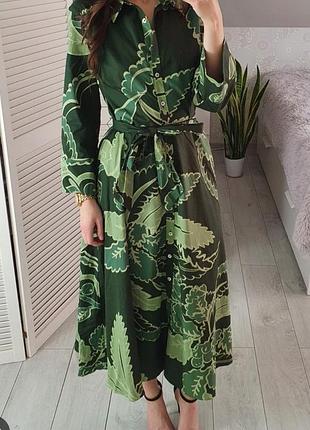 Платье рубашка удлиненное