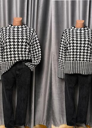 Стильний оверсайз светр пуловер густина лапка