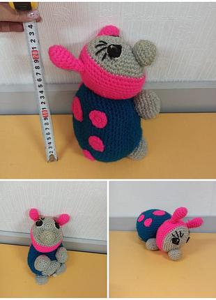 Музыкальная игрушка для малышей, вязаный жучок солнышка,