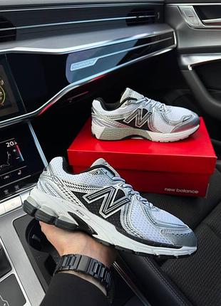 ‼️розпродаж ‼️чоловічі кросівки new balance 860v2 white silver black