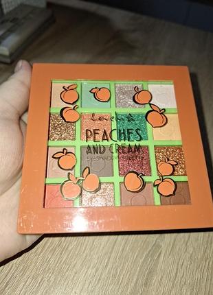 Палетка теней lovely peaches and cream