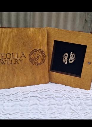 Авторське срібне кільце" змії"